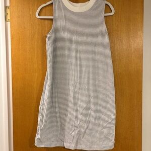 A New Day Black and White Striped Mini Dress